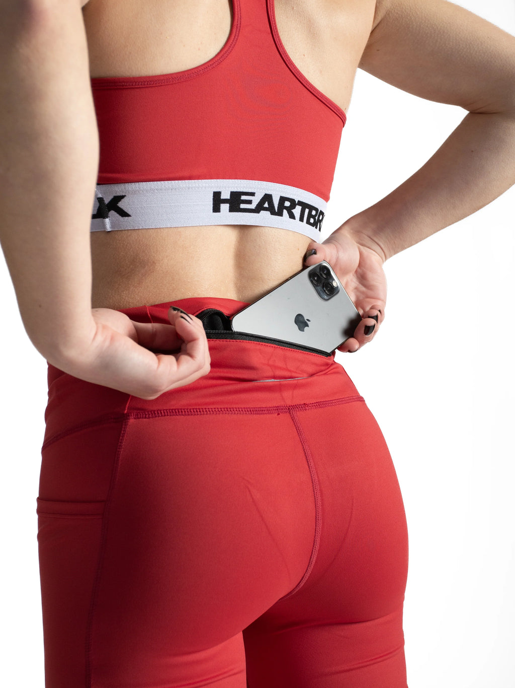Heartbreak Womens Triple Pocket 5 Running Shorts