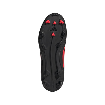 adidas F50 League FG MG Firm Ground Multi Ground Youth Soccer Cleats Black Red