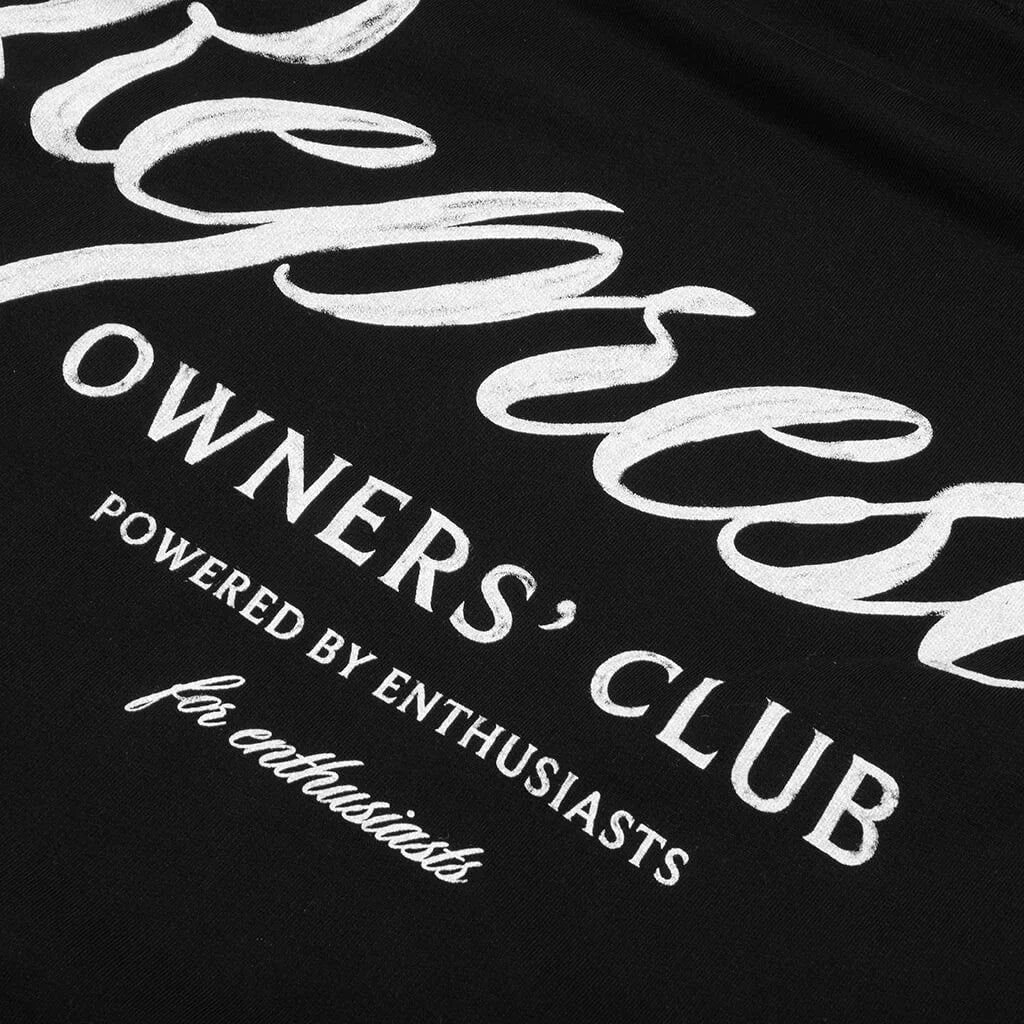 Owners Club Script Hoodie Black