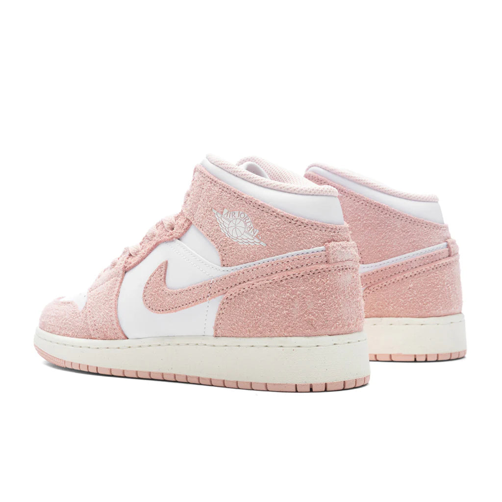 Air Jordan 1 Mid SE GS White Legend Pink Sail