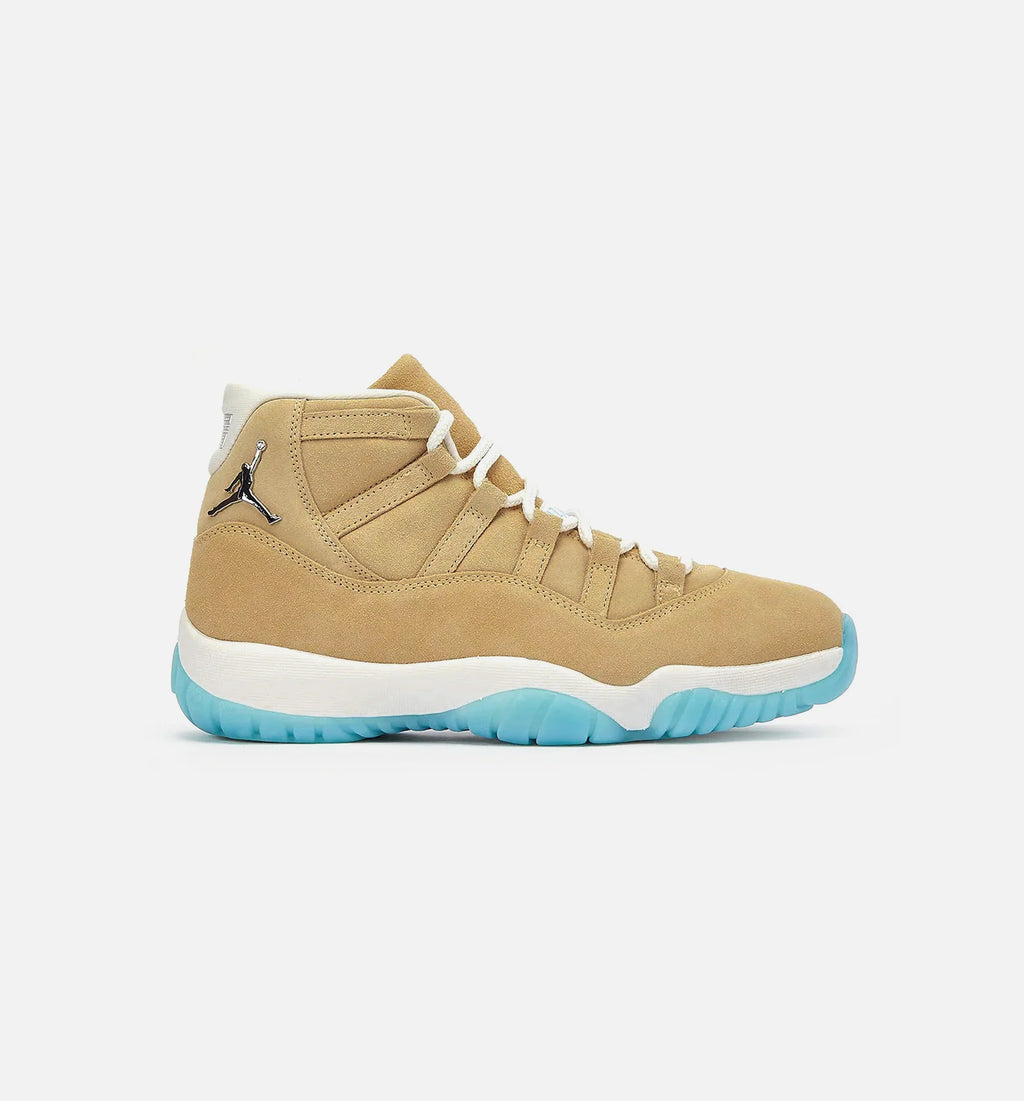 Air Jordan 11 Retro H Town Mens Lifestyle Shoe Canvas Metallic Silver Summit White