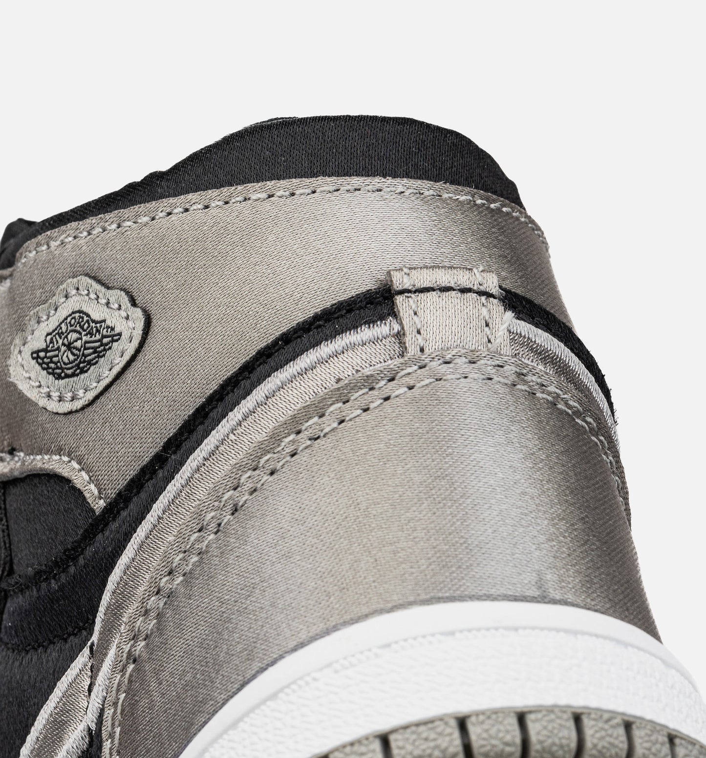 Air Jordan 1 Retro High OG Satin Shadow Infant Toddler Lifestyle Shoe Black Medium Grey White