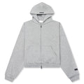 Kids Fleece Zip Up Hoodie Concrete Heather