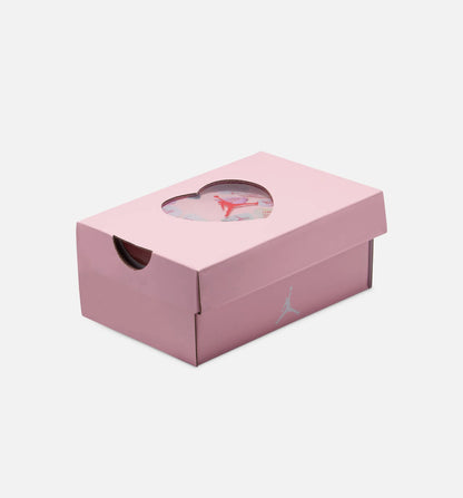 Air Jordan 4 Retro Medium Soft Pink Infant Toddler Lifestyle Shoe White Medium Soft Pink Half Blue Vapor