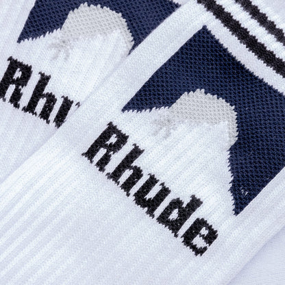 Moonlight Sock White Navy