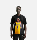 Kobe Bryant 1996 Draft Pack Mens Short Sleeve Shirt Black Yellow