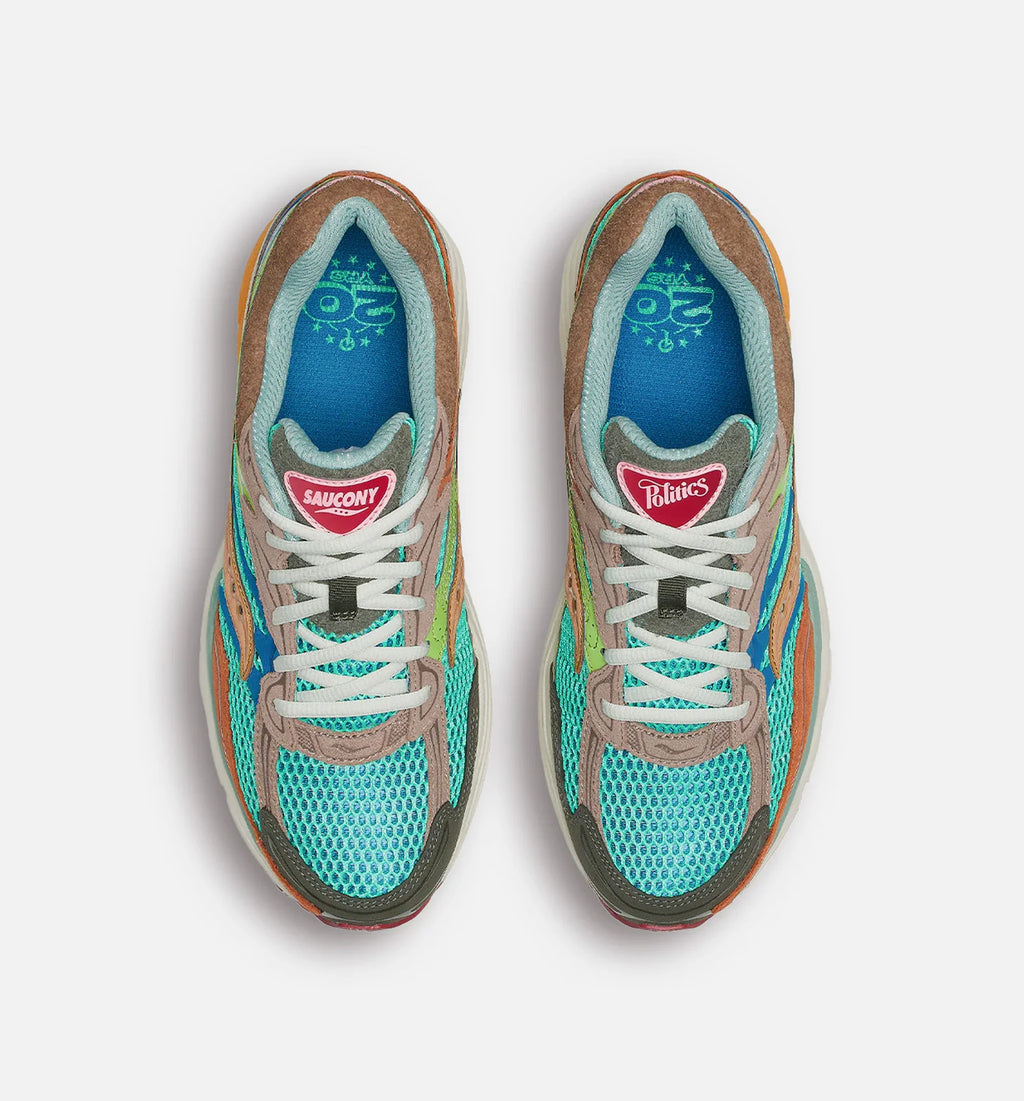 Politics x Saucony Progrid Omni 9 Sportsmans Paradise Mens Lifestyle Shoe Multicolor