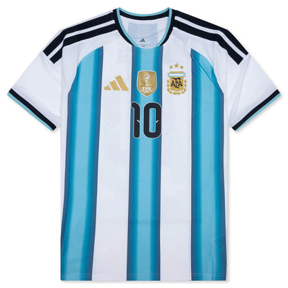 Argentina 26 Messi Home Authentic Jersey White