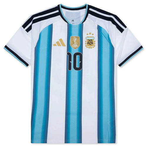 Argentina 26 Messi Home Authentic Jersey White