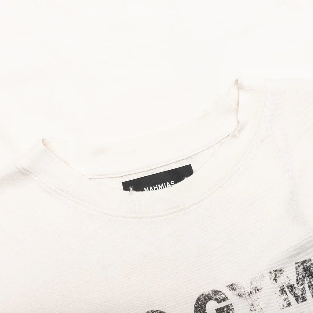 No Gym Allowed Boxy T Shirt Egg White