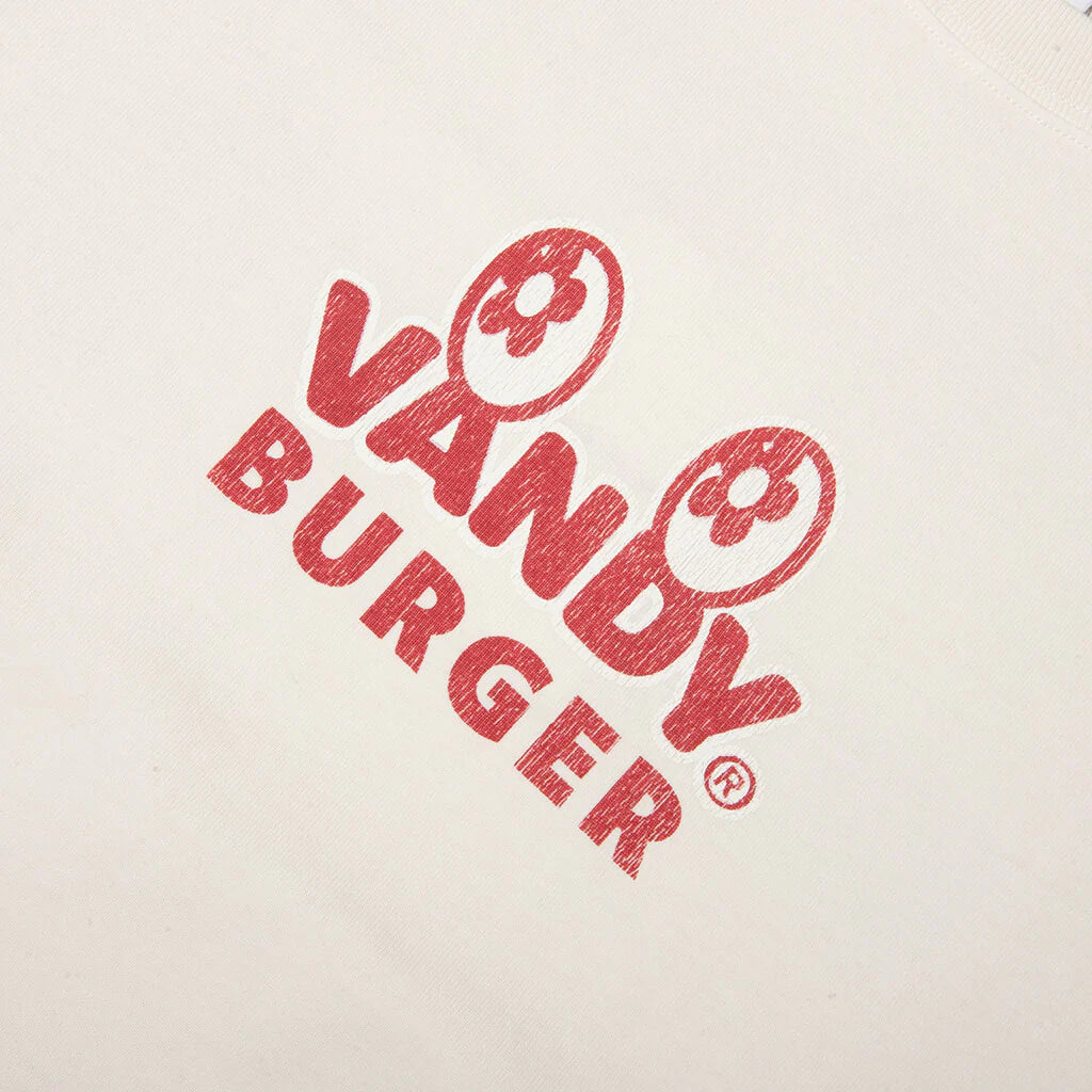 FastFood Menu Tee Washed White