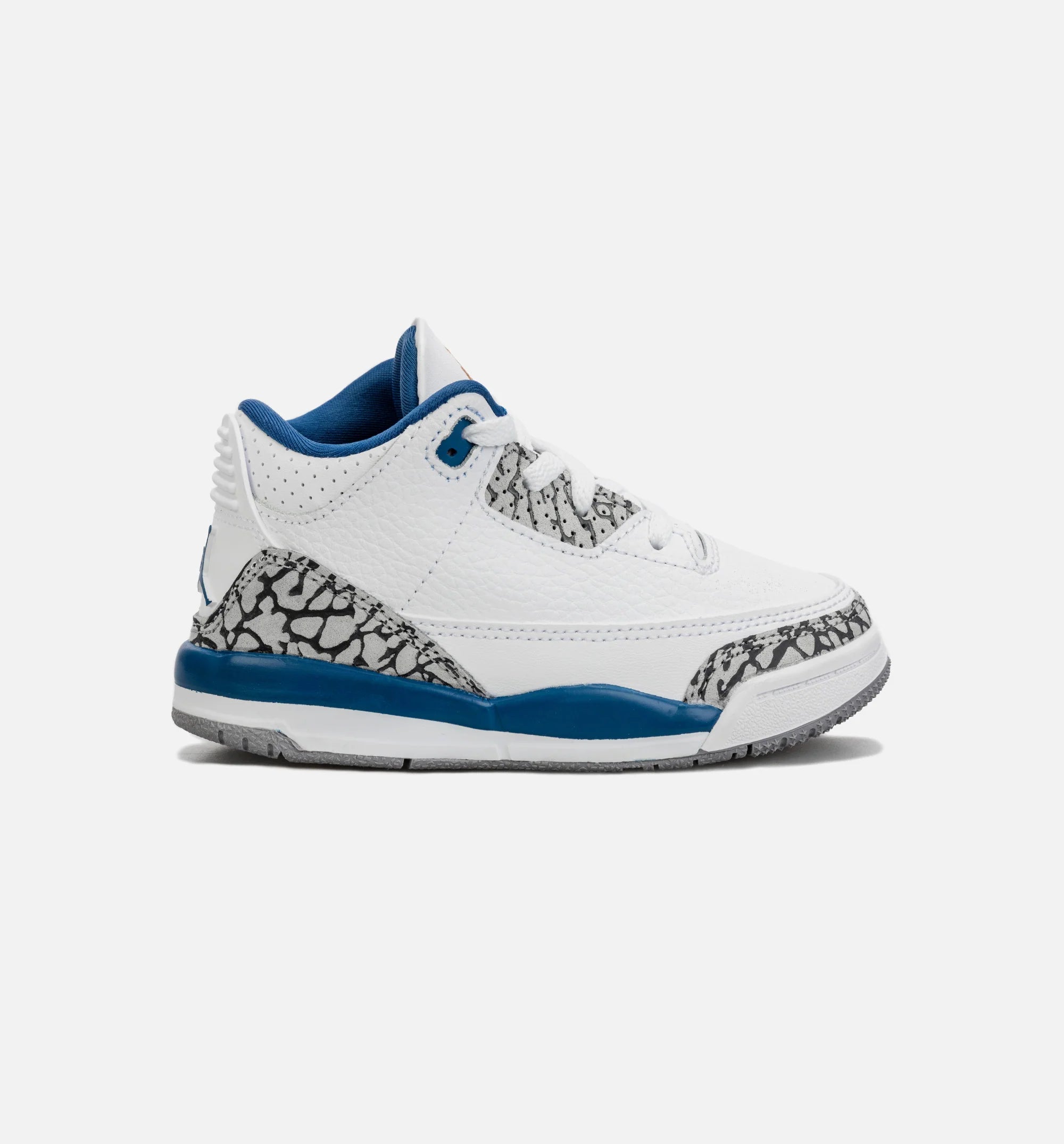 Air Jordan 3 Retro Wizards True Blue Infant Toddler Lifestyle Shoe White Blue