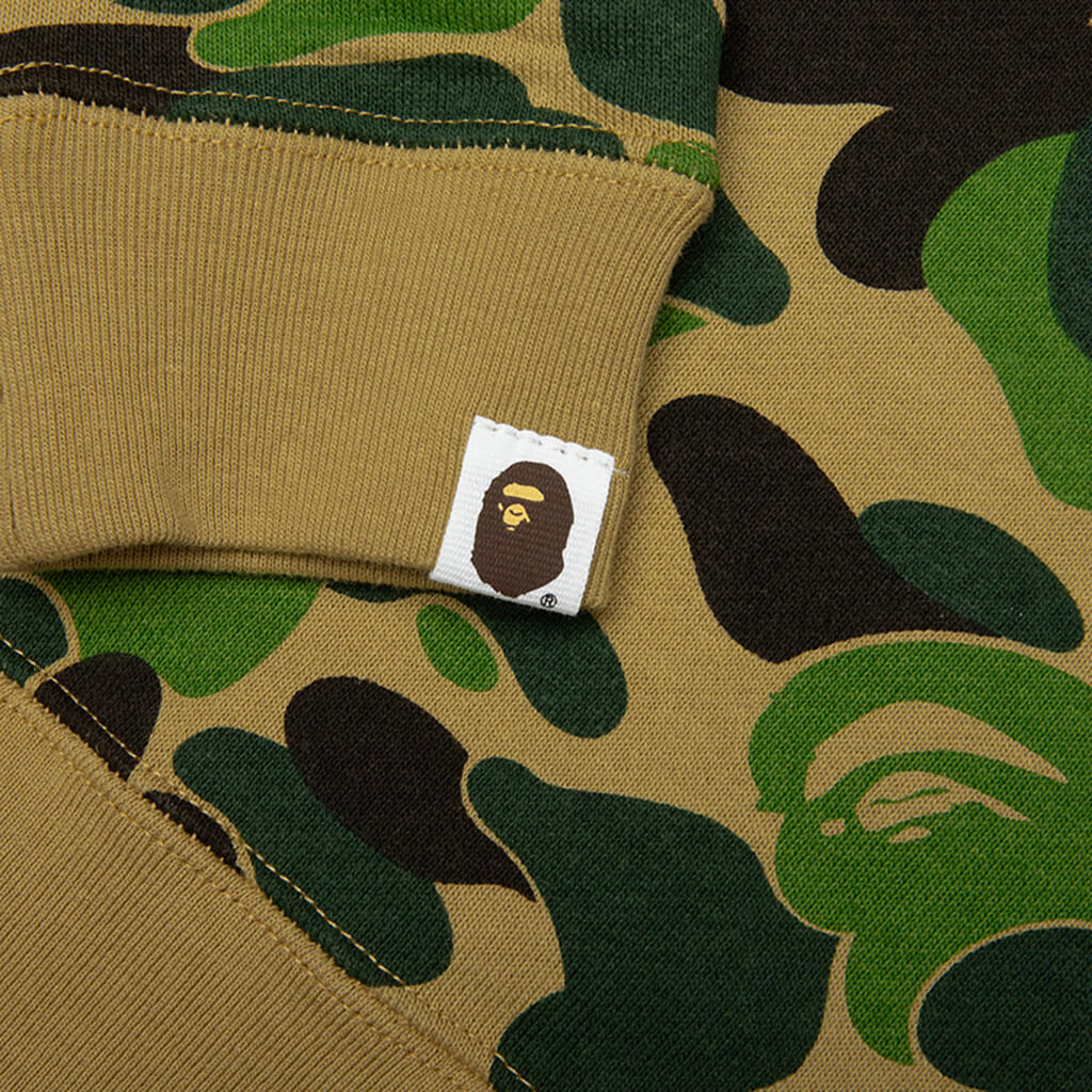 Kids ABC Camo Shark Crewneck Sweatshirt Green