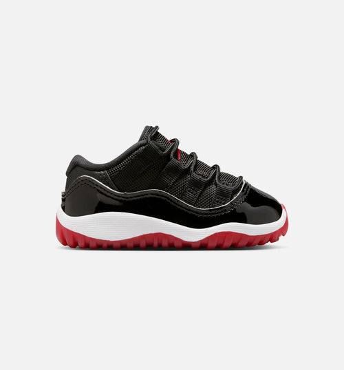 Air Jordan 11 Retro Bred Infant Toddler Lifestyle Shoe Black Varsity Red White