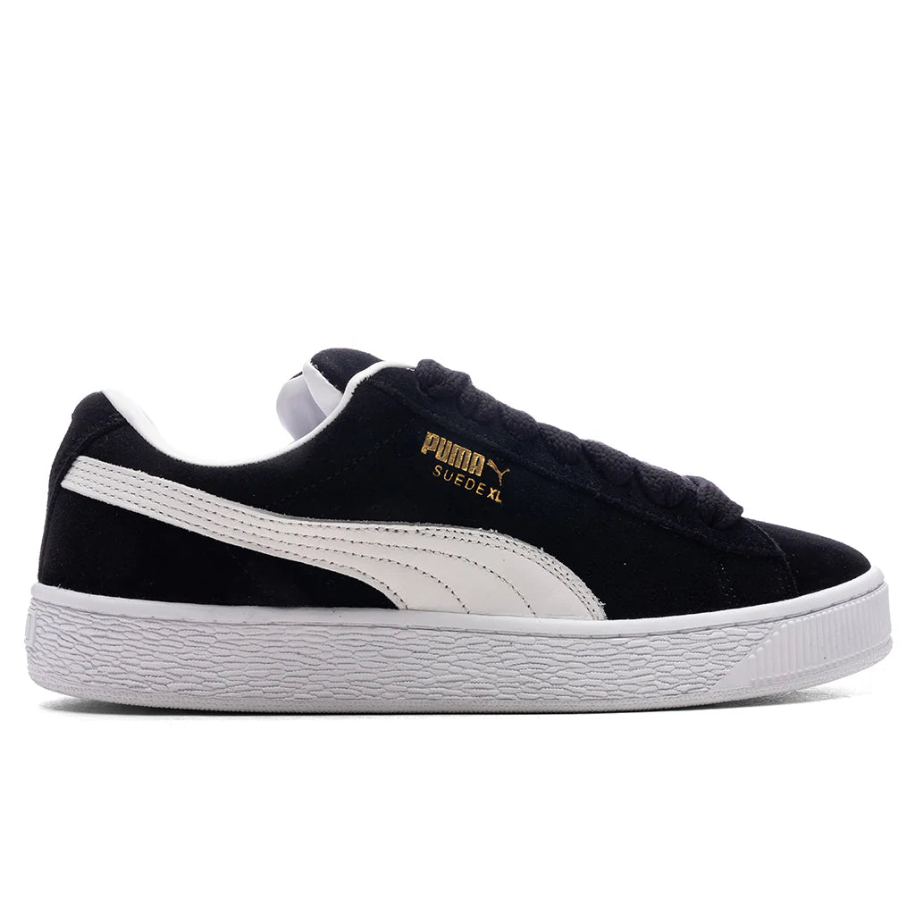 Suede XL Black White