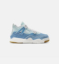 Air Jordan 4 Retro Worn Blue Preschool Lifestyle Shoe Sail Worn Blue Metallic Gold