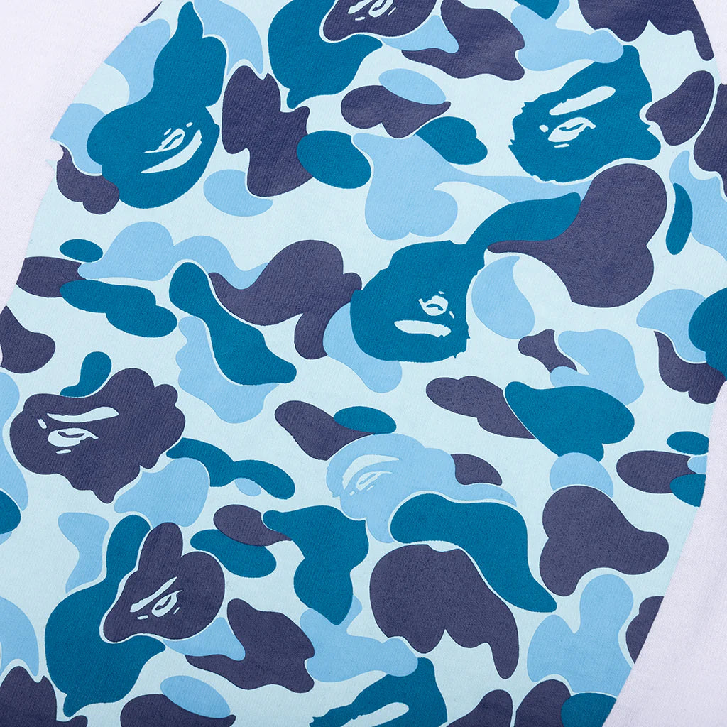 Kids ABC Camo Big Ape Head Tee White Blue