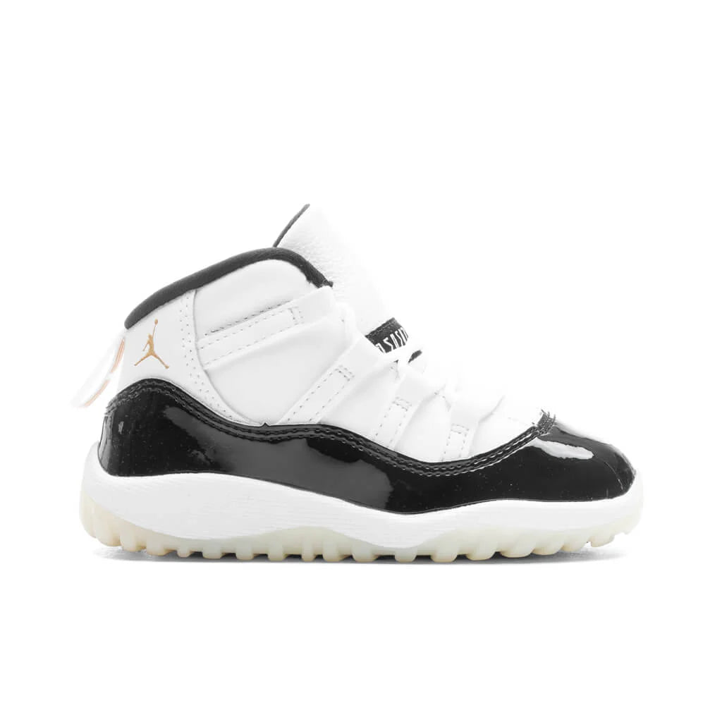 Air Jordan 11 Retro TD Gratitude Defining Moments White Metallic Gold Black