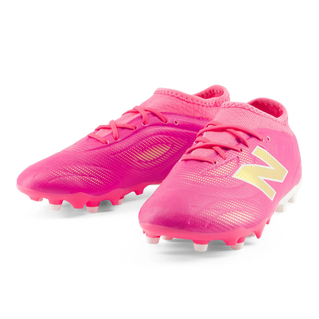 New Balance Tekela Team Low V5 FG Firm Ground Youth Soccer Cleats Pink Heat