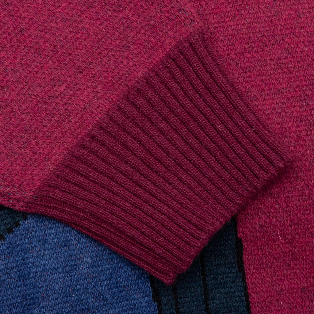 No Parking Knitted Cardigan Beet Red