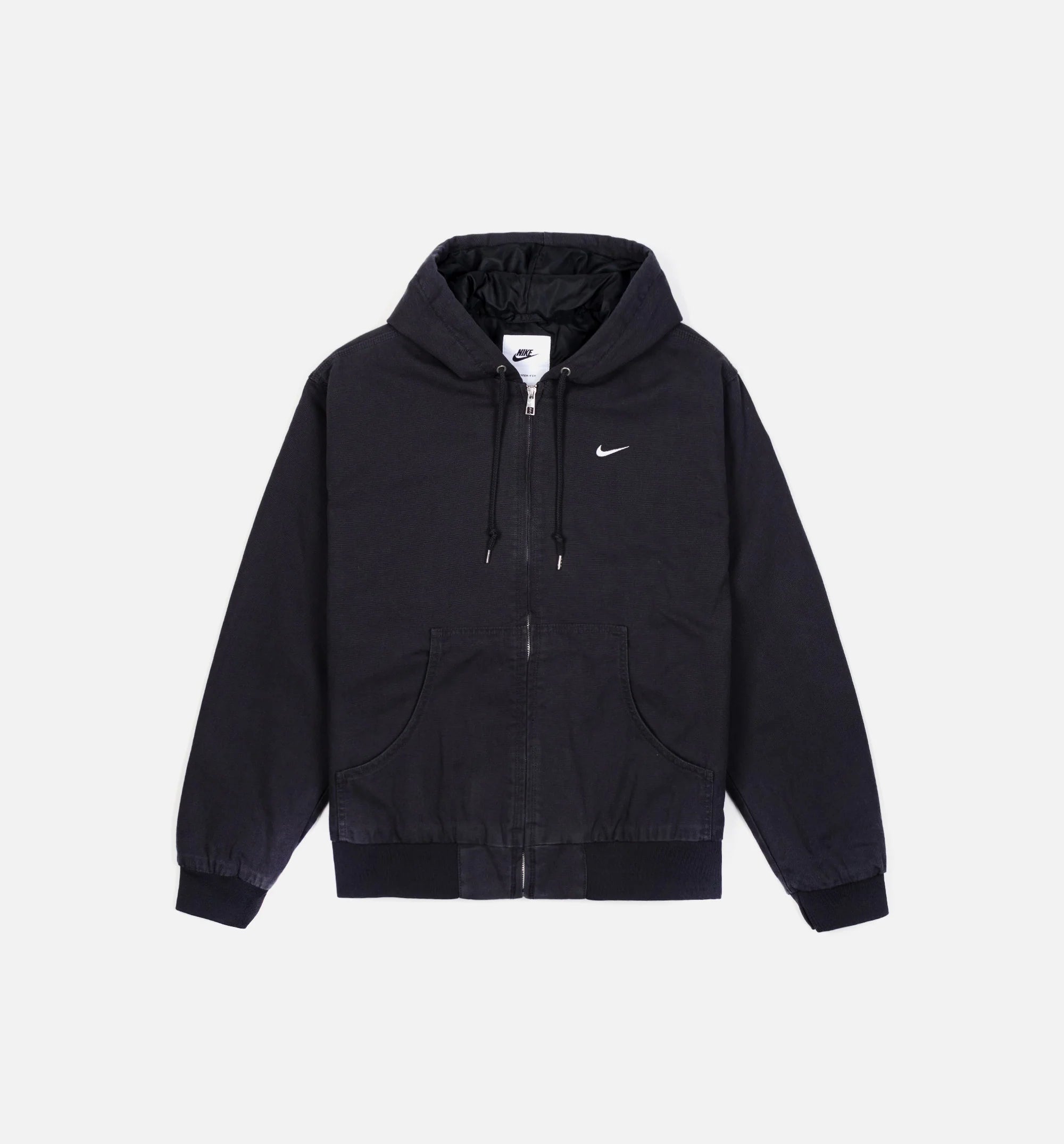 Padded Hooded Mens Jacket Black
