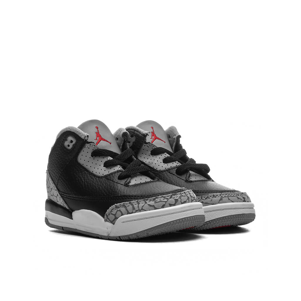 Air Jordan 3 Retro TD Black Cement Black Fire Red Cement Grey Summit White