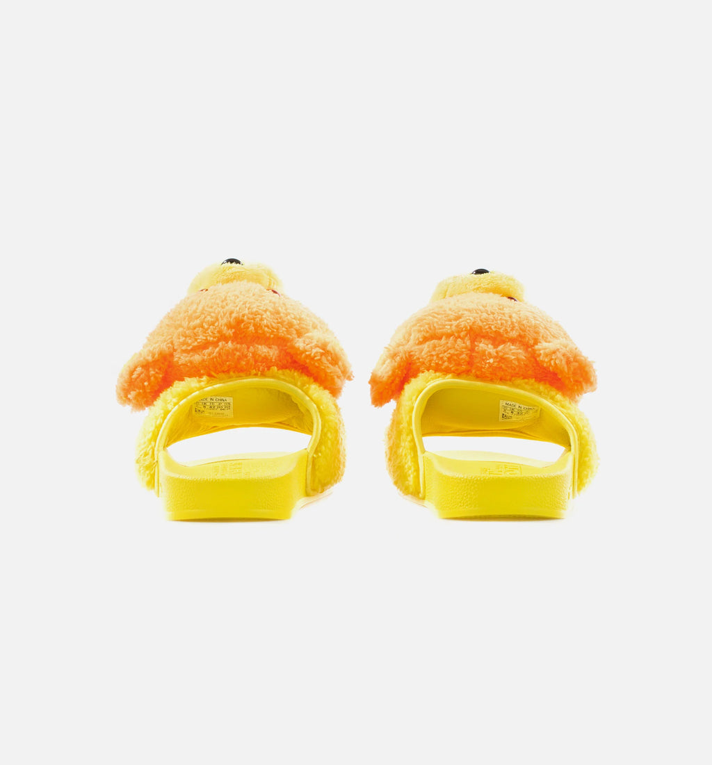Jeremy Scott Teddy Adilette Mens Sandal Orange Yellow