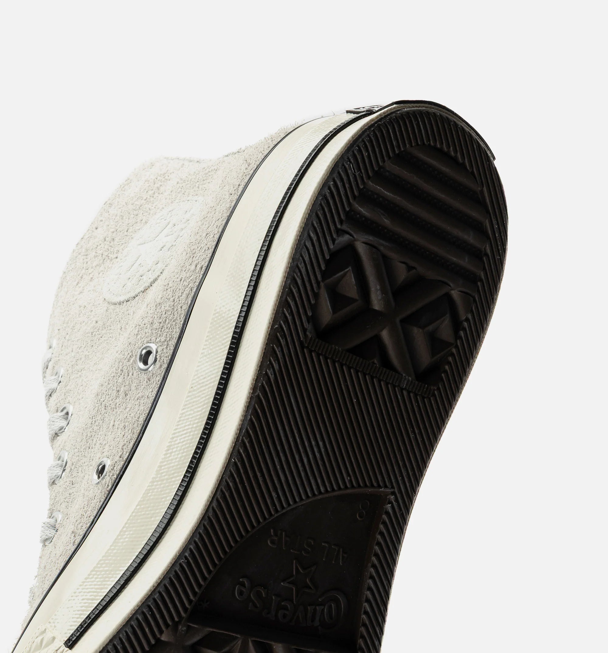 Chuck 70 Suede High Top Mens Lifestyle Shoe Egret Black