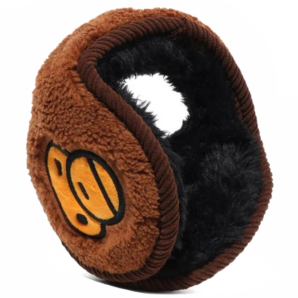 Kids Milo Face Earmuffs Brown