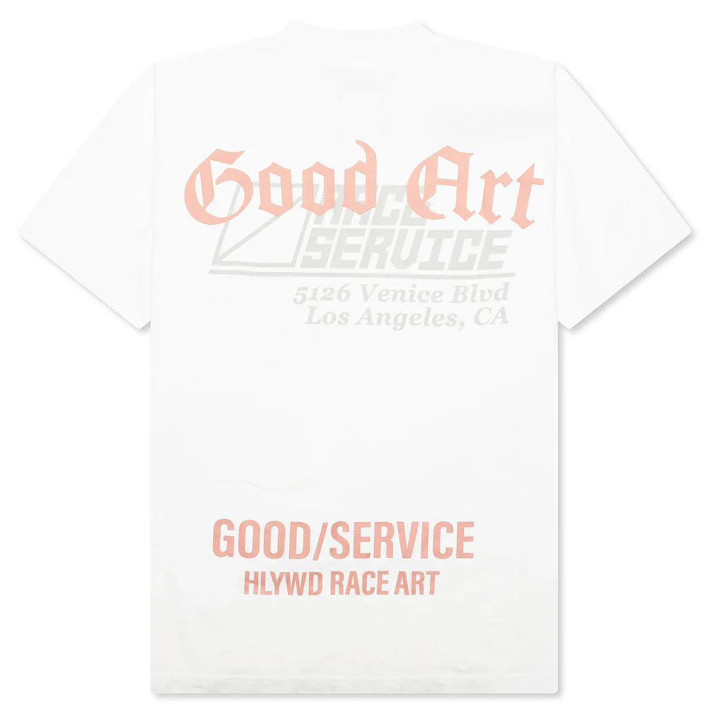 Race Service x Goodart S S T Shirt White