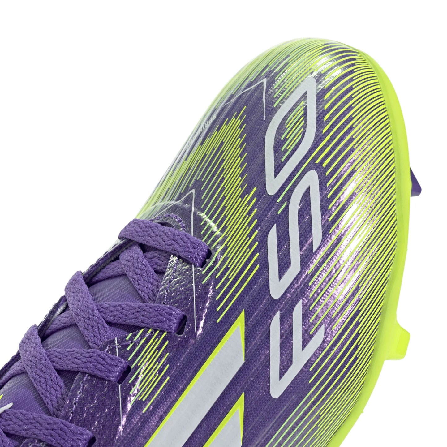 adidas F50 League Firm Multi Ground Soccer Cleats Kids Purple White Lemon