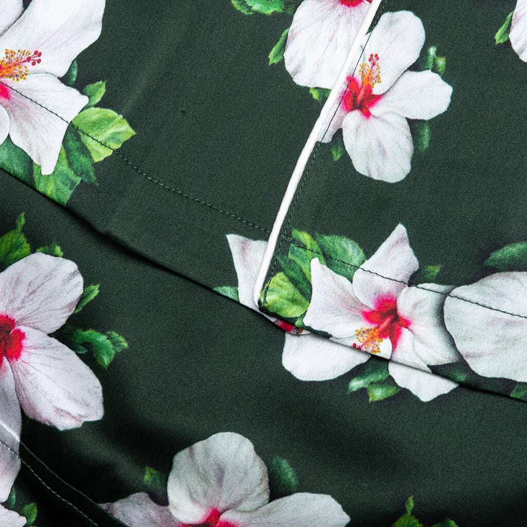 Howard Hawaiian Silk Shirt Green