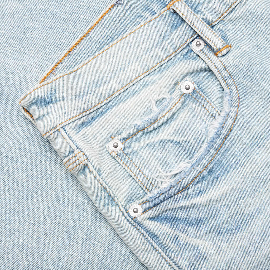 Skinny Fade Distressed Jeans Light Indigo