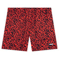 Leopard Active Shorts Red