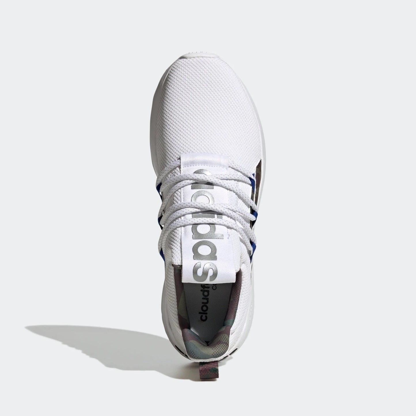 adidas Lite Racer Adapt 4 Cloudfoam Lifestyle Running Slip On Shoes Whjite Royal