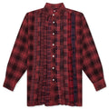 Ribbon Over Dye Flannel Shirt Red