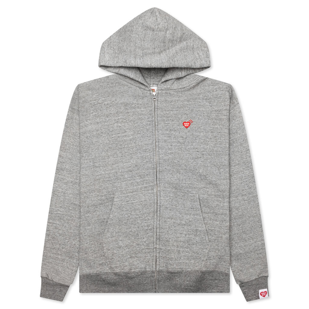 Zip Up Hoodie Gray