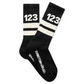 123 Socks Black White