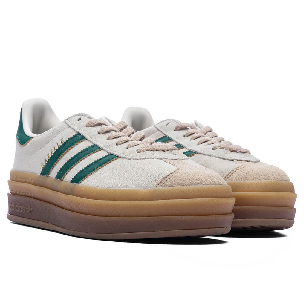 Womens Gazelle Bold Cream White Collegiate Green Magic Beige