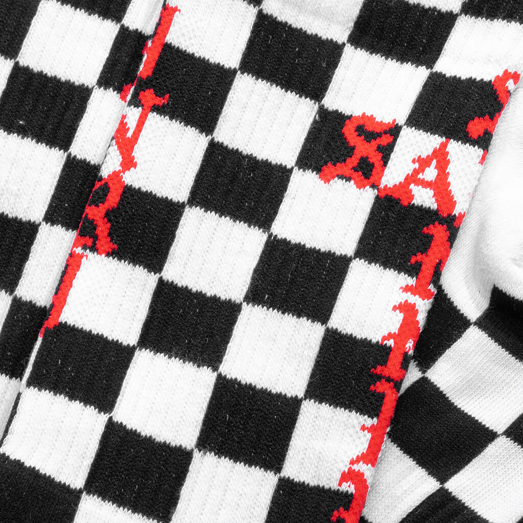 Saint Sinner Socks Black Red
