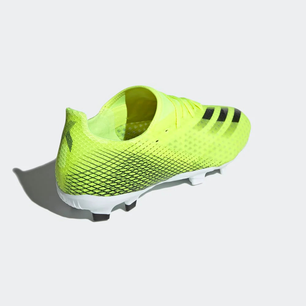adidas X Ghosted 3 FG Firm Ground Soccer Cleats Bright Yellow Black White