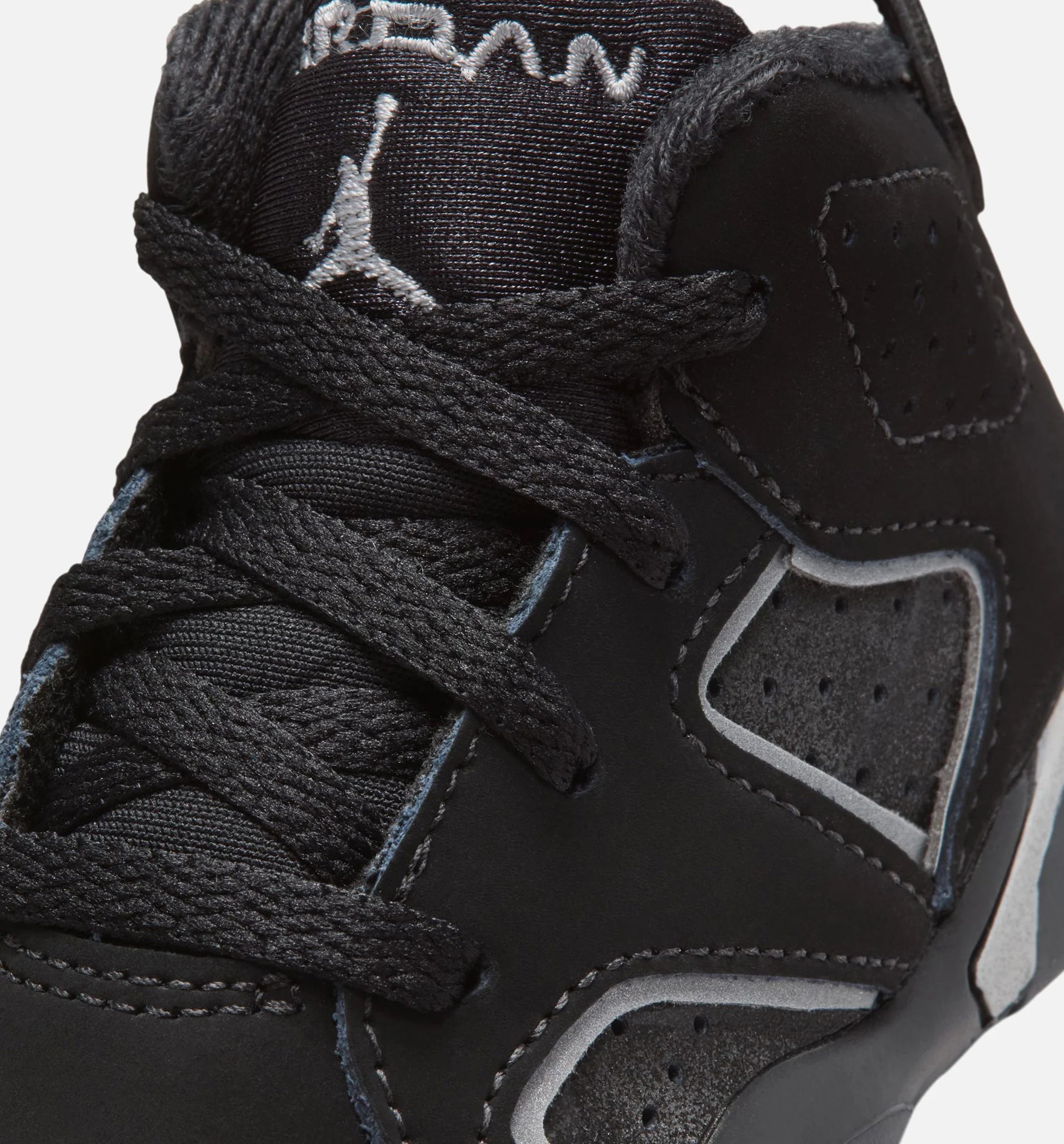 Air Jordan 6 Retro Cap Gown Infant Toddler Lifestyle Shoe Black Reflective Silver Black Free Shipping