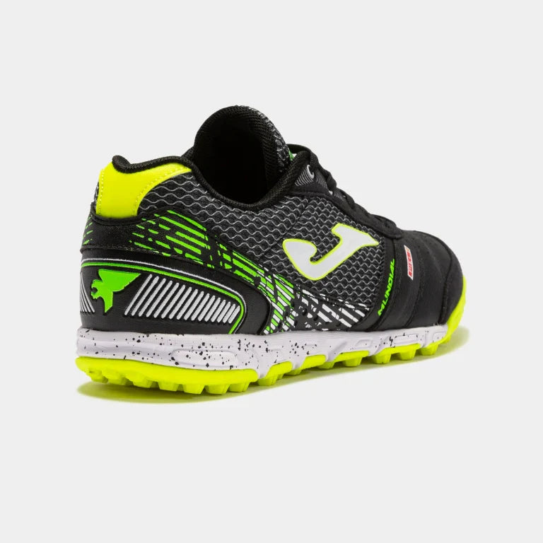 Joma Mundial 2201 TF Mens Soccer Cleats Black Fluo Yellow