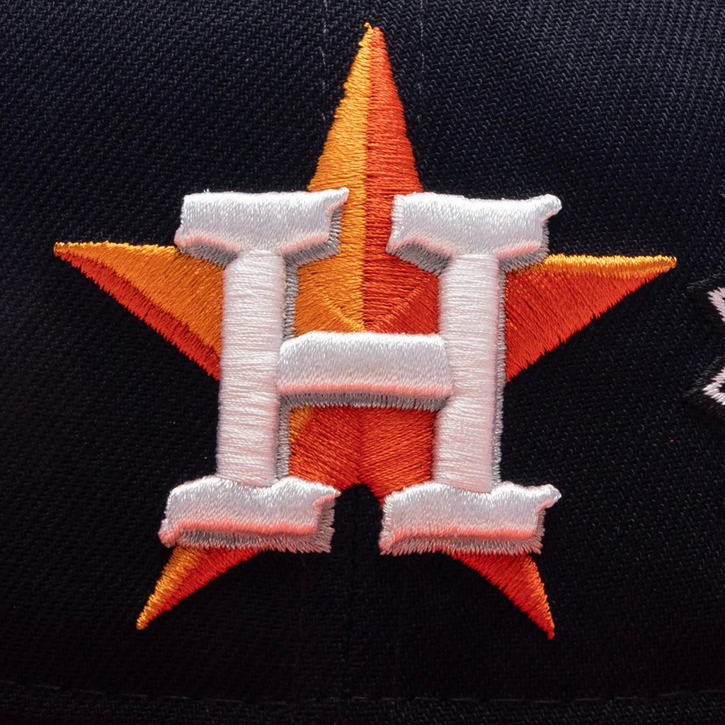 Saint Michael X New Era Mx6 H Astros Cap Navy Orange