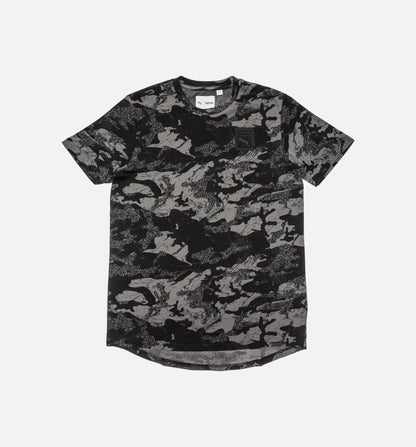 Trapstar Logo Mens Short Sleeve Tee Black Camo