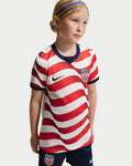 Nike USMNT Home Youth Soccer Jersey 2026 White Red NO STARS