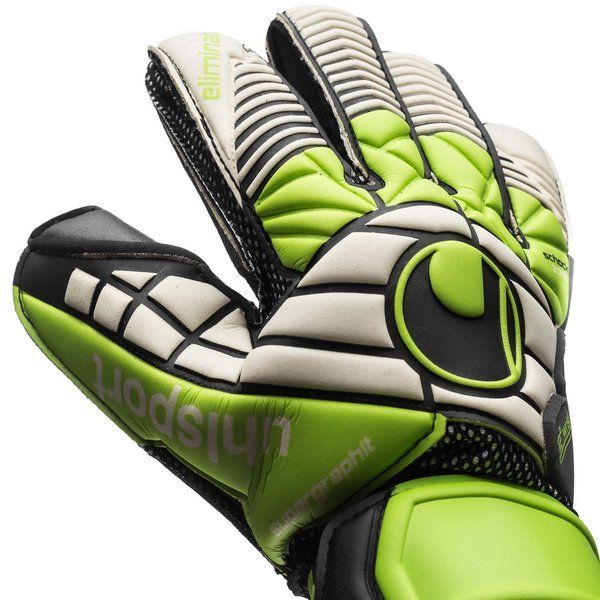 Uhlsport Eliminator Super Goalkeeper Gloves Graphite White Green
