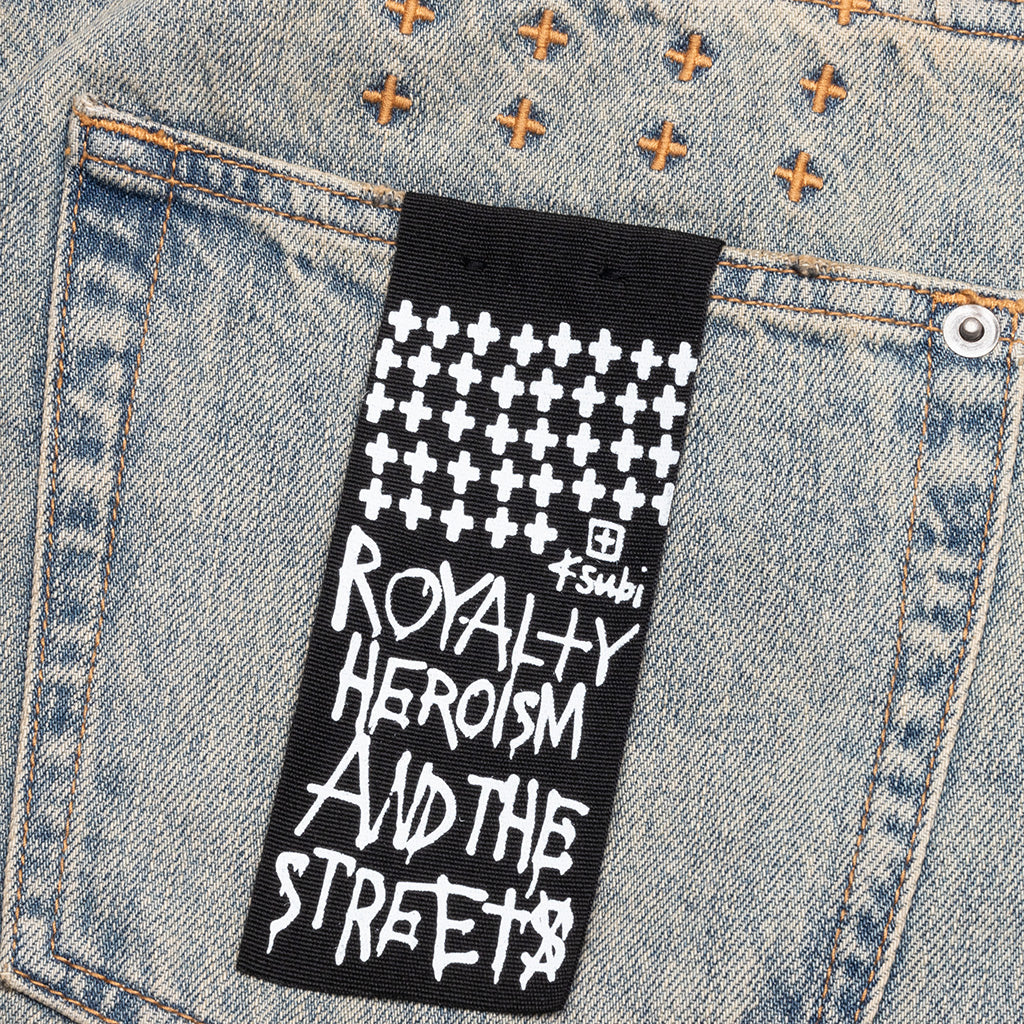 Anti K Stagelight Metalik Pants Denim