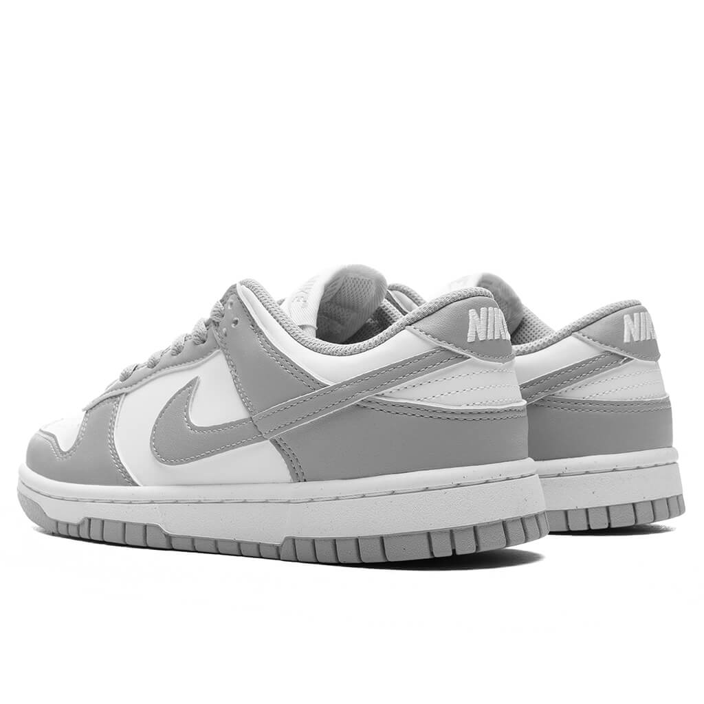 Womens Dunk Low White Light Smoke Grey