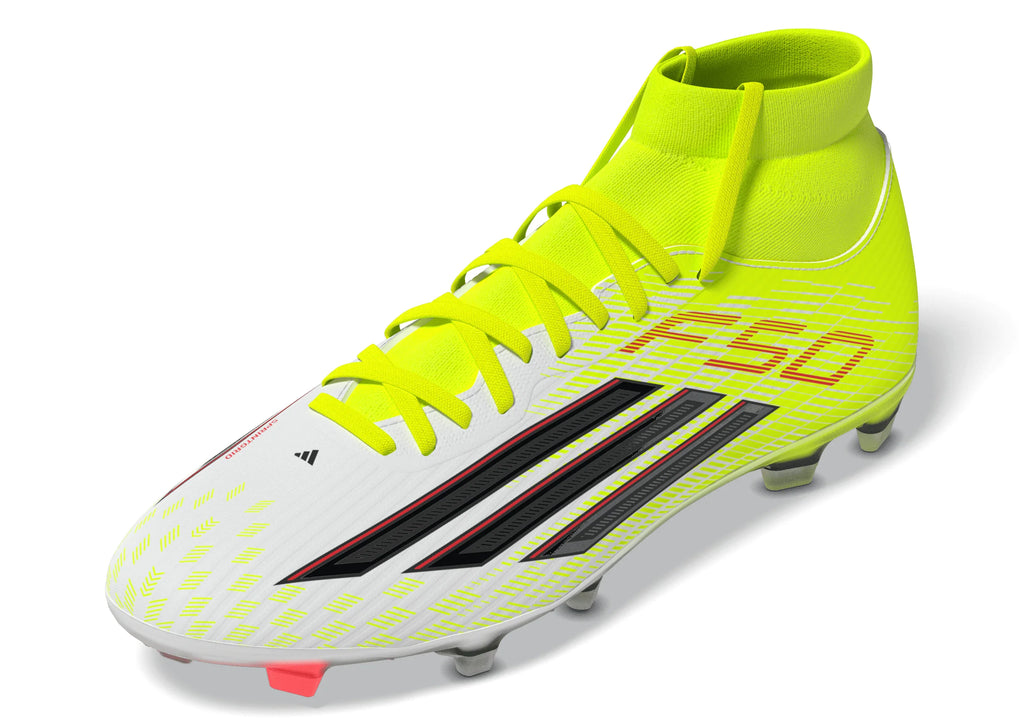 adidas F50 League Mid Cut FG MG Firm Ground Multi Ground Mens Soccer Cleats Yellow Black